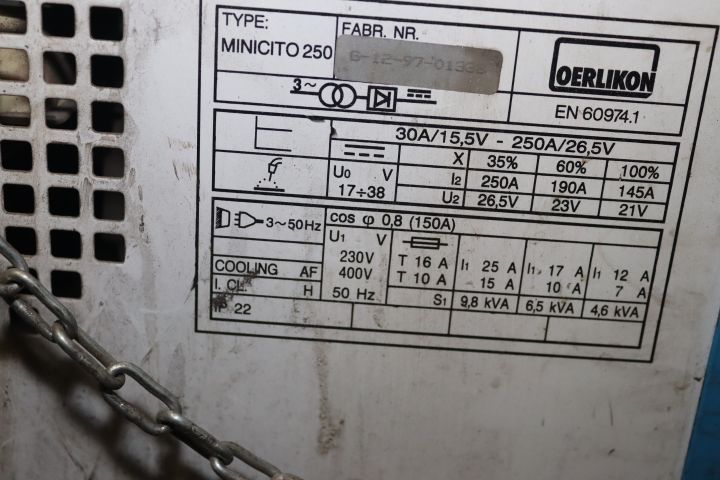 856284-3 MIG welding Oerlikon Minicito 250