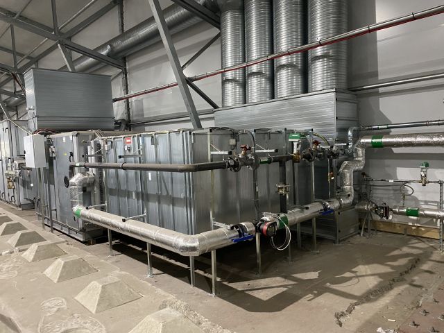 745460-1 Ventilationsaggregat med värmebatteri, LB01 & CA1, demonterat och proppat