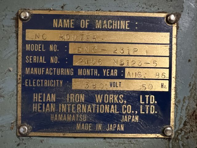 812153-6 CNC Numerically Controlled Router Stenbergs ENC-23IP