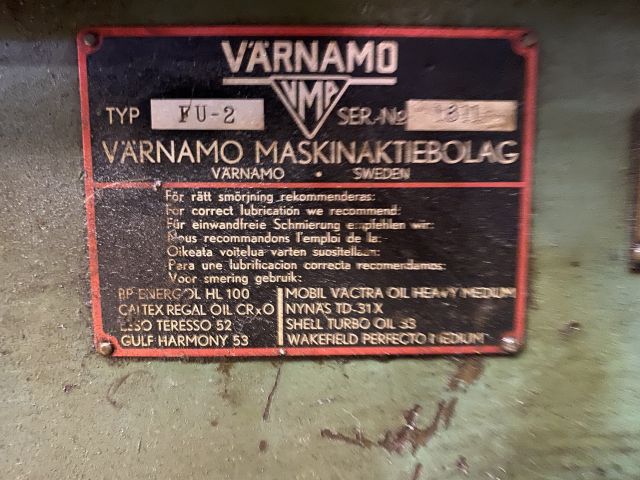 833876-3 Milling machine Värnamo FU-2