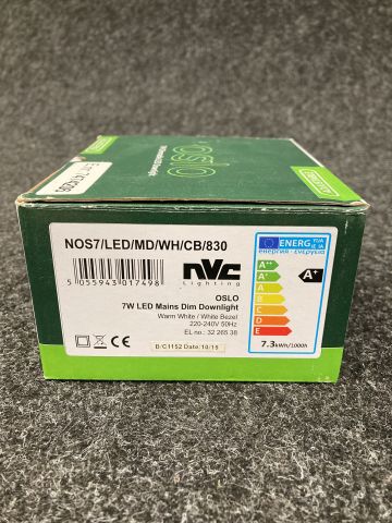 857125-3 45 pcs downlights NVC LIL Oslo LED 7W 574lm DIM