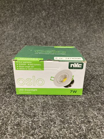 857125-2 45 pcs downlights NVC LIL Oslo LED 7W 574lm DIM