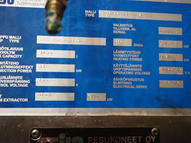 857447-6 Teijo TEIJO C-1600HSS Washing Machine