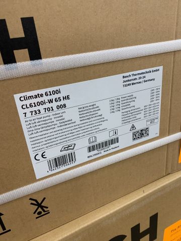 857826-8 Luftvärmepump Bosch Climate 6100i Set 65 HE