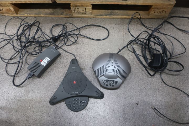 833492-2 2 conference phones - Polycom and Konftel