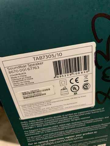 857969-4 Soundbar Philips TAB7305 / 10