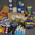 779438-3 Office supplies rubber bands, glue, scissors, CDs and more