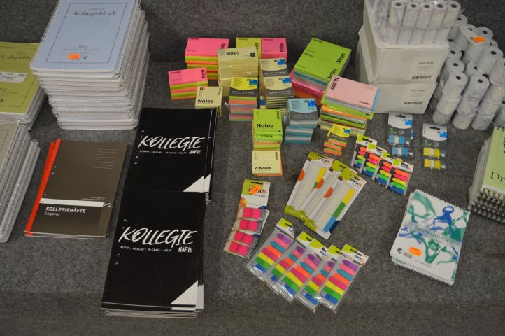 779456-3 Office supplies dormitory blocks, receipt rolls, paper and more