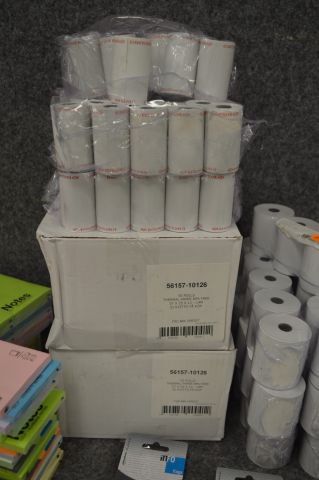 779456-4 Office supplies dormitory blocks, receipt rolls, paper and more