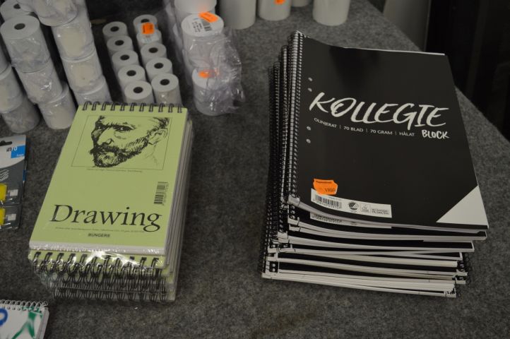 779456-6 Office supplies dormitory blocks, receipt rolls, paper and more