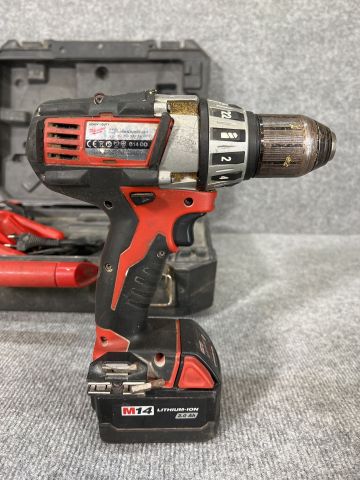 806029-13 Collection of tools - Angle grinder, drill screwdriver and pipe tool