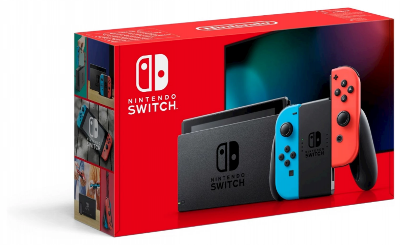 857916-1 Nintendo Switch Neon Red / Neon Blue 2019 (Note)