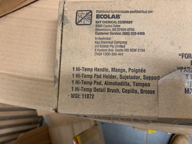 809847-3 Cleaning equipment: Aluminum stand for mop, air freshener, detergent