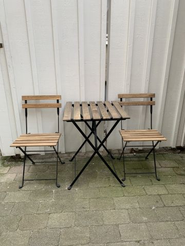 827734-2 IKEA Tärnö table + 2 chairs