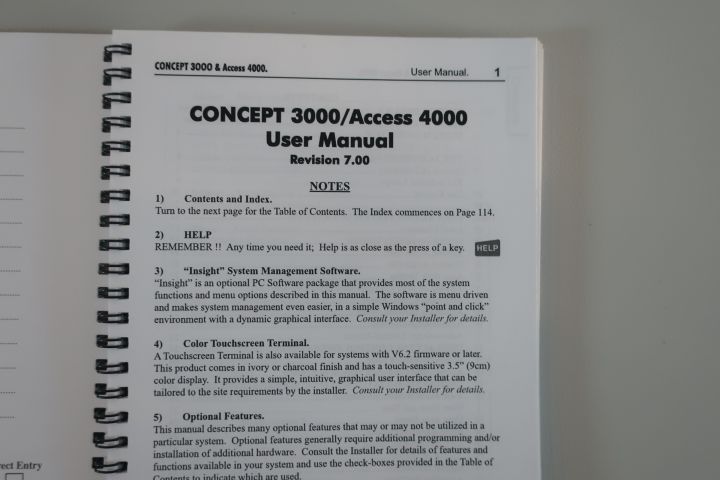 860539-4 Alarm center, Concept 4000 / Galaxy 520