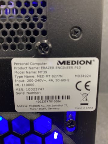829746-6 Gaming computer, Medion Erazer Engineer P10