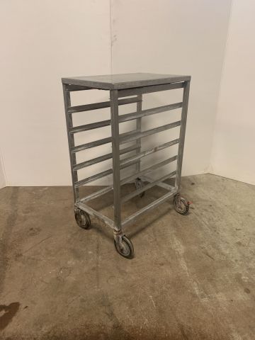 862694-1 Sheet metal trolley for GN1 / 1 sheet metal approx. 60x38x90 cm 6 sheets