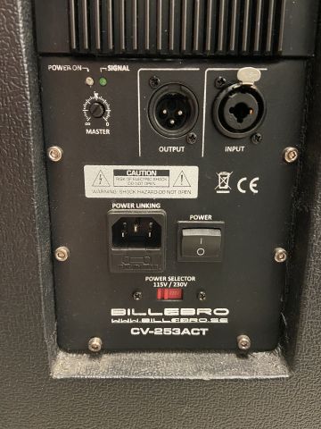849121-9 Högtalare Billebro CV-253ACT 2 stycken