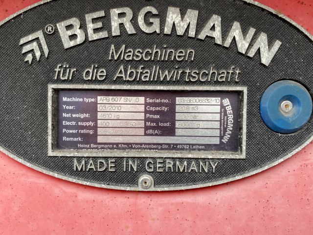 863764-2 Mobile compactor Bergmann 2010