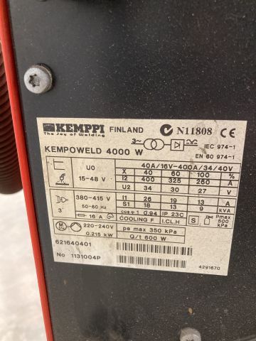 864224-7 Migsvets Kemppi Kempoweld 4000 W