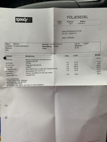 864741-31 VW Transporter double cab, 2.0 CNG