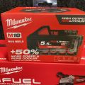 864837-3 Angle slip Milwaukee M18 CAG125X incl 1 pc battery Milwaukee HB5.5