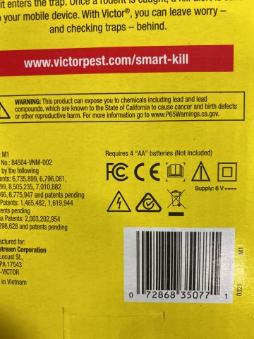 865156-3 Mouse trap Victor Smart-Kill
