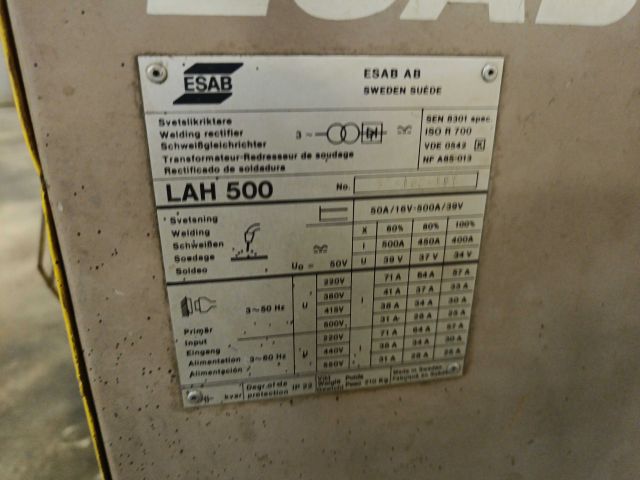 826035-19 Migsvets ESAB LAH 500
