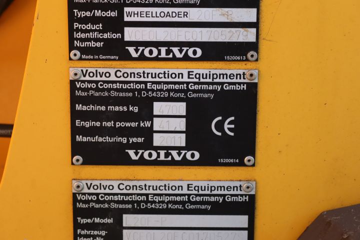 866796-32 Wheel loader Volvo L20F-P