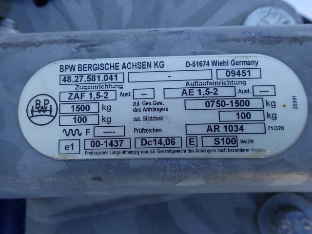 861417-46 Trailer HAPERT R13, 2010 with special cover. (Repair item)