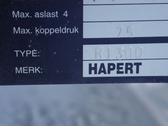 861417-50 Trailer HAPERT R13, 2010 with special cover. (Repair item)