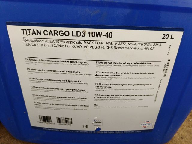 754264-4 40L TITAN CARGO LD3 10W-40 synthetic engine oil