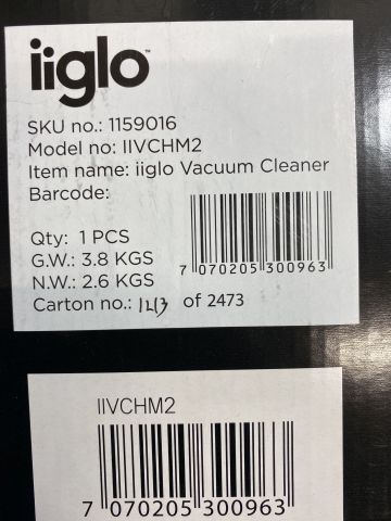 865213-3 Hand vacuum cleaner iiglo 2 in 1