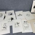 804242-2 Illustrations, political satire, Folke Johansson, 80+ pcs