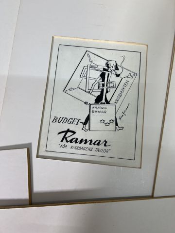 804242-10 Illustrations, political satire, Folke Johansson, 80+ pcs