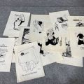 804242-12 Illustrations, political satire, Folke Johansson, 80+ pcs