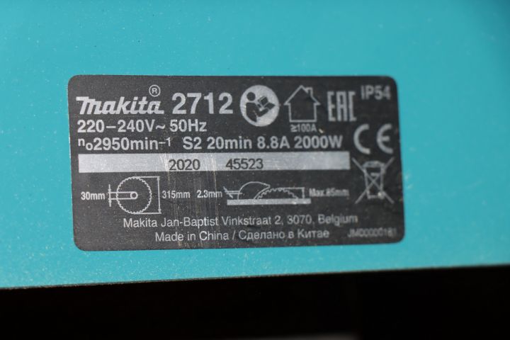 659249-2 Table circular saw machine Makita 2712