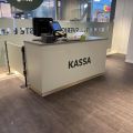 867639-1 Checkout counter 180 cm with revolving doors