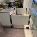 867639-4 Checkout counter 180 cm with revolving doors