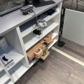 867639-7 Checkout counter 180 cm with revolving doors