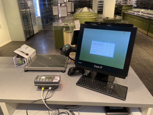 867640-2 Cash system "Cash IT" with scale and customer screen