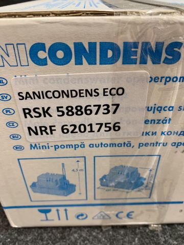 871264-3 KONDENSVATTENPUMP SANICONDENS ECO 4X28-32-40 MM / 1X10 MM BLÅ/GRÅ SANIFLO
