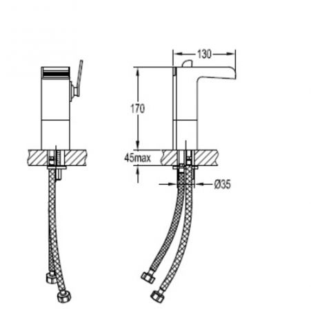 871288-2 Alice High Sink Mixer - SW374