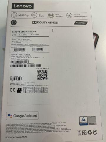 867651-5 Tablet, Lenovo Smart Tab M8 with docking station