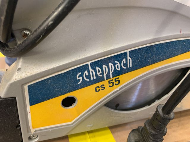 809436-4 Chainsaw Scheppach CS55 with two rails