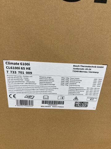 871720-4 Air source heat pump Bosch Climate 6100i Set 65 HE