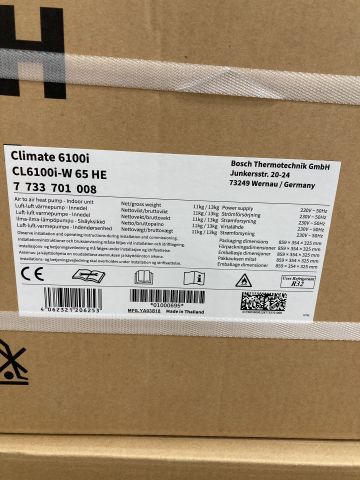 871720-3 Air source heat pump Bosch Climate 6100i Set 65 HE