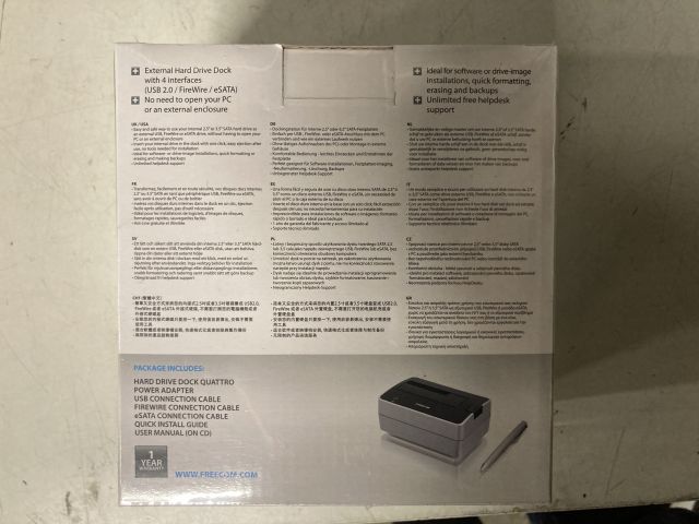 873834-4 Freecom Quattro Hard Drive Dock x 2