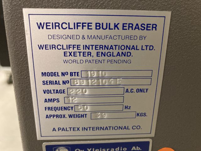 873853-6 Weircliffe Bulk Eraser