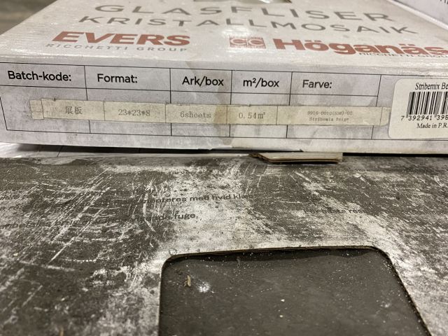 872632-2 Crystal mosaic from Evers Glasfliser M20x20 Tot about 48 m2